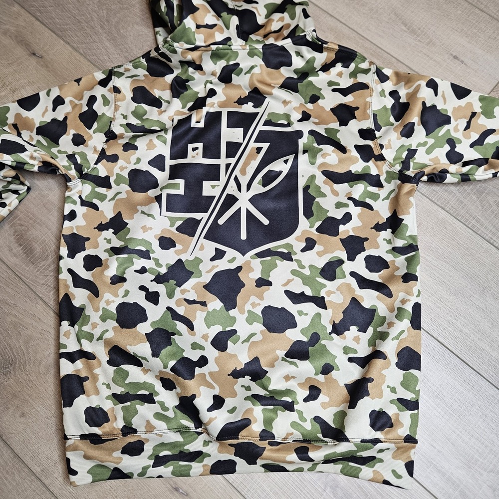 NWT Hawaii's Finest Pullover Hoodie‎ Desert Island Camo Size Medium Green - Picture 7 of 7